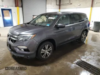 2016 Honda Pilot EX-L with VIN 5FNYF6H59GB063646, listed as a Copart auction lot 53477215 with 105,519 mi miles and Salvage Title. Bid and sale history available at carsss.com. Image 1.
