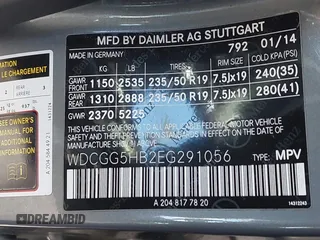 2014 Mercedes-Benz GLK with VIN WDCGG5HB2EG291056, listed as a IAAI auction lot 41819368 with 112,276 mi miles. Bid and sale history available at carsss.com. Image 9.