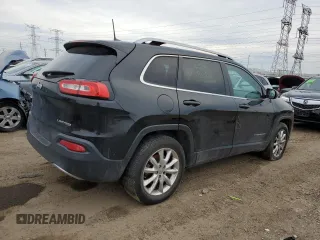 2016 Jeep Cherokee Limited with VIN 1C4PJMDB1GW328386, listed as a Copart auction lot 46660055 with 75,858 mi miles and Salvage Title. Bid and sale history available at DreamBid. Image 3.