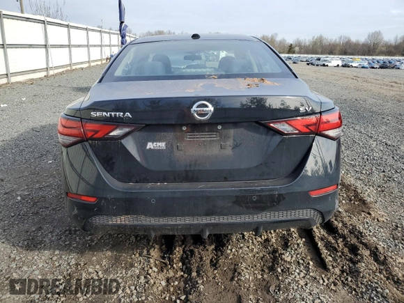 2020 Nissan Sentra SV with VIN 3N1AB8CVXLY210963, listed as a Copart auction lot 52528685 with 69,403 mi miles and Salvage Title. Bid and sale history available at DreamBid. Image 6.