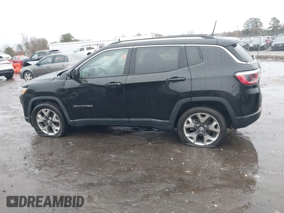 2020 Jeep Compass Limited with VIN 3C4NJCCB5LT231159, listed as a IAAI auction lot 40863456 with 73,880 mi miles and . Bid and sale history available at DreamBid. Image 14.