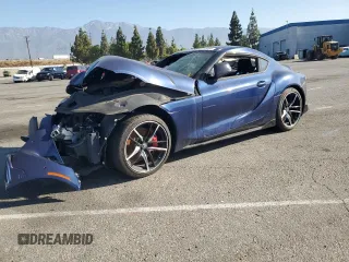 2020 Toyota GR Supra 3.0 with VIN WZ1DB4C02LW032496, listed as a Copart auction lot 60150484 with 0 mi miles and Salvage Title. Bid and sale history available at carsss.com. Image 1.