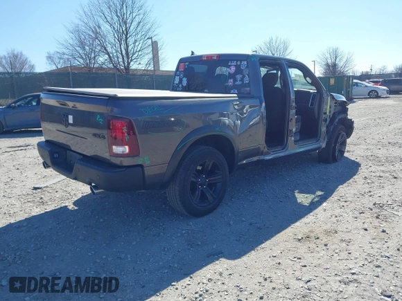 2021 Ram 1500 Classic Warlock with VIN 1C6RR7GT4MS566444, listed as a IAAI auction lot 41744989 with 57,760 mi miles. Bid and sale history available at carsss.com. Image 4.