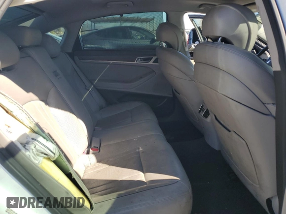 2015 Hyundai Genesis 3.8L with VIN KMHGN4JE2FU079041, listed as a Copart auction lot 46536175 with 109,551 mi miles and Salvage Title. Bid and sale history available at DreamBid. Image 10.