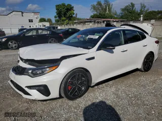 2019 Kia Optima SX with VIN 5XXGW4L29KG334451, listed as a Copart auction lot 80325584 with 169,405 mi miles and Non Repairable. Bid and sale history available at carsss.com. Image 1.
