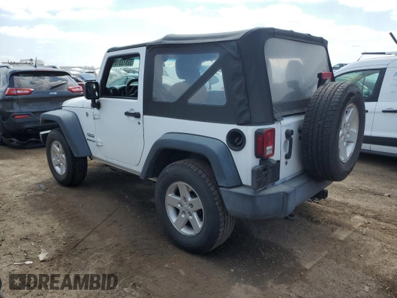 2017 Jeep Wrangler Sport z VIN 1C4AJWAG1HL556988, wystawiony jako Copart lot #52613315 z przebiegiem 60 955 mil mil oraz Szkoda całkowita • Salvage title. Historia ofert i sprzedaży dostępna na DreamBid. Obrazek 2.
