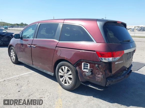 2016 Honda Odyssey EX-L with VIN 5FNRL5H66GB103391, listed as a IAAI auction lot 41824067 with 68,672 mi miles and . Bid and sale history available at DreamBid. Image 3.
