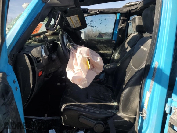 2017 Jeep Wrangler Unlimited Rubicon Recon with VIN 1C4BJWFG0HL582320, listed as a Copart auction lot 85435514 with 123,332 mi miles and Salvage title. Bid and sale history available at DreamBid. Image 7.
