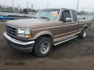 1993 Ford F-150 with VIN 1FTEX15N8PKB33583, listed as a Copart auction lot 89365335 with 0 mi miles and Salvage Title. Bid and sale history available at carsss.com. Image 1.