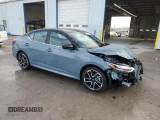 2025 Nissan Sentra SR with VIN 3N1AB8DV3SY246281, listed as a Copart auction lot 42156675 with 668 mi miles and Salvage Title. Bid and sale history available at DreamBid. Image 4.