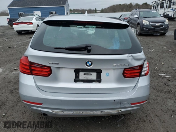 2014 BMW 3 Series 328d xDrive with VIN WBA3K5C57EKT33980, listed as a Copart auction lot 53123495 with Not provided miles and Clean title. Bid and sale history available at DreamBid. Image 6.