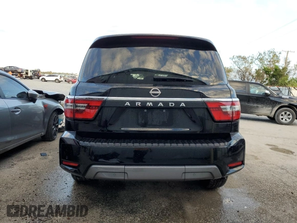 2022 Nissan Armada SV with VIN JN8AY2AC2N9161538, listed as a Copart auction lot 85223554 with Not Provided miles and Non Repairable. Bid and sale history available at carsss.com. Image 6.