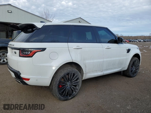 2022 Land Rover Range Rover Sport HSE Dynamic with VIN SALWR2SE8NA230321, listed as a Copart auction lot 46680074 with 10,030 mi miles and Salvage Title. Bid and sale history available at DreamBid. Image 3.