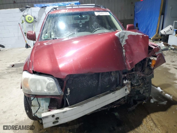 2005 Toyota Highlander with VIN JTEEP21AX50133727, listed as a Copart auction lot 43942175 with 0 mi miles and Salvage Title. Bid and sale history available at carsss.com. Image 5.