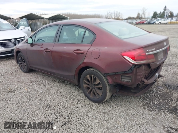 2013 Honda Civic EX with VIN 19XFB2F83DE216130, listed as a IAAI auction lot 41368242 with 105,019 mi miles and . Bid and sale history available at DreamBid. Image 3.