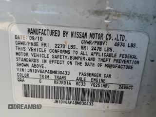 2011 Infiniti G25 Journey with VIN JN1DV6AP4BM830433, listed as a Copart auction lot 78249854 with 177,083 mi miles and Salvage Title. Bid and sale history available at DreamBid. Image 13.