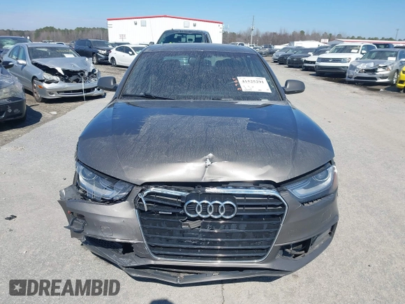 2014 Audi A4 Premium Plus with VIN WAUFFAFL1EN006896, listed as a IAAI auction lot 41525291 with 123,457 mi miles. Bid and sale history available at carsss.com. Image 12.