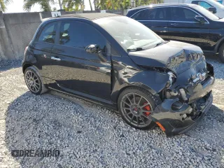 2013 FIAT 500 Abarth with VIN 3C3CFFJH7DT635958, listed as a Copart auction lot 48278615 with 83,841 mi miles and Salvage title. Bid and sale history available at DreamBid. Image 4.