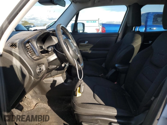 2017 Jeep Renegade Altitude with VIN ZACCJABH7HPG46080, listed as a Copart auction lot 80528314 with 91,123 mi miles and Salvage title. Bid and sale history available at DreamBid. Image 7.