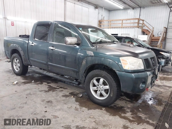 2004 Nissan Titan LE with VIN 1N6AA07B14N511618, listed as a IAAI auction lot 41336419 with 195,863 mi miles and . Bid and sale history available at carsss.com. Image 1.
