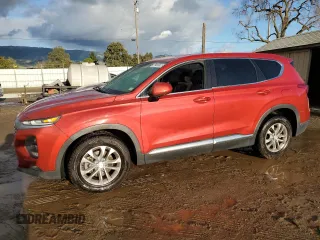 2020 Hyundai Santa Fe SEL w/SULEV with VIN 5NMS33AD6LH252875, listed as a Copart auction lot 42781385 with 55,128 mi miles and Clean Title. Bid and sale history available at carsss.com. Image 1.