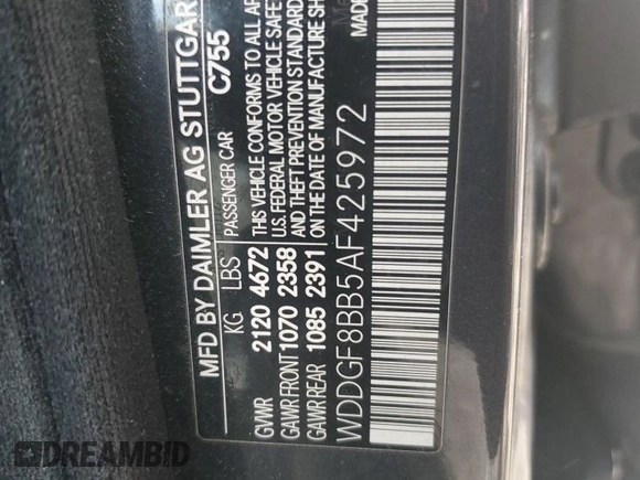 2010 Mercedes-Benz C 300 Sport z VIN WDDGF8BB5AF425972, wystawiony jako Copart lot #54118115 z przebiegiem Nie podano mil oraz Szkoda całkowita • Salvage title. Historia ofert i sprzedaży dostępna na DreamBid. Obrazek 12.