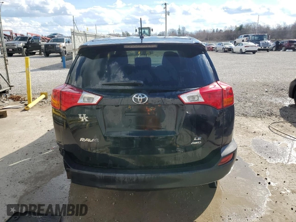 2015 Toyota RAV4 LE with VIN 2T3BFREV0FW394894, listed as a Copart auction lot 46898505 with 151,763 mi miles and Salvage Title. Bid and sale history available at carsss.com. Image 6.