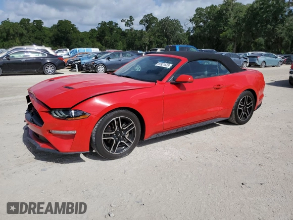 2019 Ford Mustang EcoBoost z VIN 1FATP8UH5K5205218, wystawiony jako Copart lot #60921505 z przebiegiem 70 142 mil mil oraz Nie do naprawy • Non repairable. Historia ofert i sprzedaży dostępna na DreamBid. Obrazek 1.