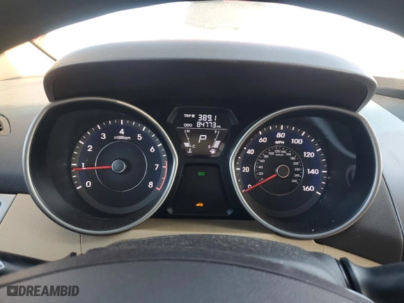 2013 Hyundai Elantra GLS PZEV with VIN 5NPDH4AE9DH352577, listed as a Copart auction lot 45100665 with 84,773 mi miles and Salvage Title. Bid and sale history available at carsss.com. Image 9.