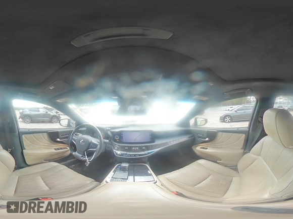 2021 Lexus LS 500 with VIN JTHD51FF2M5014610, listed as a Copart auction lot 73633494 with 91,444 mi miles and Salvage title. Bid and sale history available at DreamBid. Image 12.