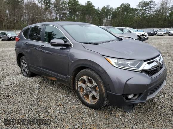 2019 Honda CR-V EX with VIN 7FARW1H50KE019796, listed as a Copart auction lot 43507845 with 107,265 mi miles and Salvage Title. Bid and sale history available at carsss.com. Image 4.