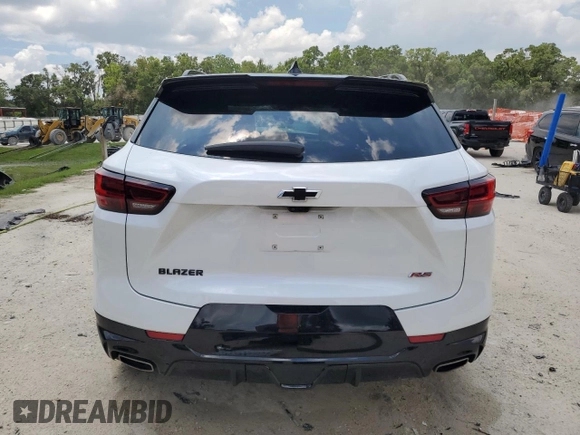 2023 Chevrolet Blazer RS with VIN 3GNKBERS1PS124857, listed as a Copart auction lot 61958325 with 37,226 mi miles and Non repairable. Bid and sale history available at DreamBid. Image 6.