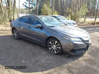 2017 Acura TLX w/Technology Pkg with VIN 19UUB1F53HA005155, listed as a IAAI auction lot 41470374 with 141,795 mi miles. Bid and sale history available at carsss.com. Image 1.