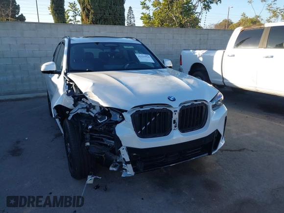 2024 BMW X3 sDrive30i with VIN WBX47DP03RN282020, listed as a IAAI auction lot 41122924 with 573 mi miles and . Bid and sale history available at DreamBid. Image 12.