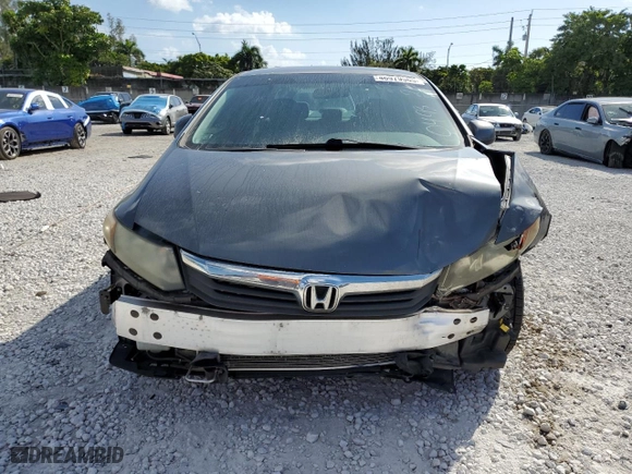 2012 Honda Civic Sdn LX with VIN 19XFB2F50CE010493, listed as a Copart auction lot 46979565 with 135,459 mi miles and Salvage Title. Bid and sale history available at carsss.com. Image 5.