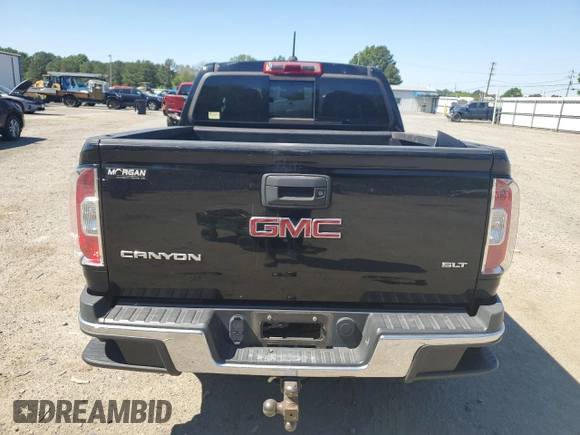 2015 GMC Canyon 2WD SLT with VIN 1GTG5CE30F1240270, listed as a Copart auction lot 80481794 with 138,227 mi miles and Salvage Title. Bid and sale history available at carsss.com. Image 6.