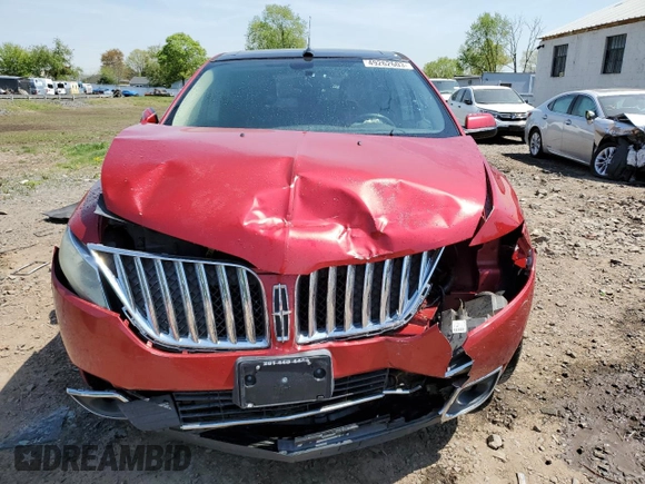 2011 Lincoln MKX with VIN 2LMDJ8JK8BBJ18778, listed as a Copart auction lot 49262603 with 138,458 mi miles and Salvage Title. Bid and sale history available at carsss.com. Image 5.