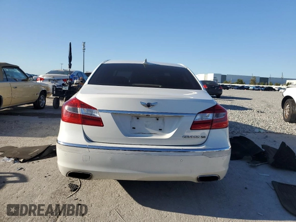 2012 Hyundai Genesis 5.0L R-Spec with VIN KMHGC4DHXCU184529, listed as a Copart auction lot 48555965 with 180,090 mi miles and Non Repairable. Bid and sale history available at carsss.com. Image 6.