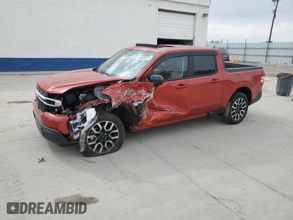 2024 Ford Maverick LARIAT with VIN 3FTTW8M32RRA52225, listed as a Copart auction lot 50635515 with 16,024 mi miles and Salvage Title. Bid and sale history available at carsss.com. Image 1.