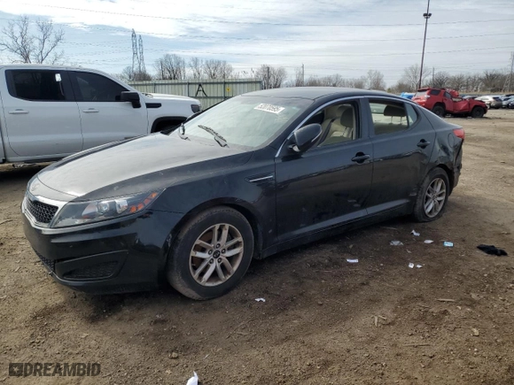 2011 Kia Optima LX with VIN KNAGM4A79B5098454, listed as a Copart auction lot 52070595 with 128,991 mi miles and Clean Title. Bid and sale history available at carsss.com. Image 1.