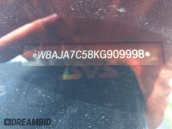 2019 BMW 5 Series 530i xDrive с VIN WBAJA7C58KG909998, выставлен на аукционе IAAI как лот 42203841 с пробегом 132 313 миль миль и . История ставок и продаж доступна на DreamBid. Изображение 17.
