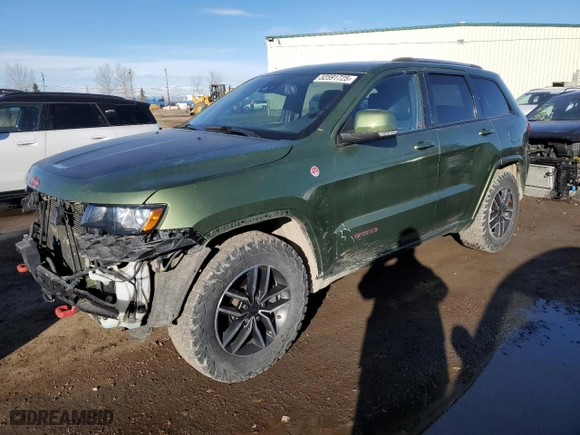 2019 Jeep Grand Cherokee Trailhawk with VIN 1C4RJFLT1KC774756, listed as a Copart auction lot 52591725 with 96,686 mi miles and Salvage Title. Bid and sale history available at carsss.com. Image 1.