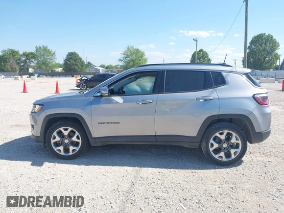 2020 Jeep Compass Limited with VIN 3C4NJCCB2LT179702, listed as a IAAI auction lot 39664511 with 85,090 mi miles and . Bid and sale history available at DreamBid. Image 13.