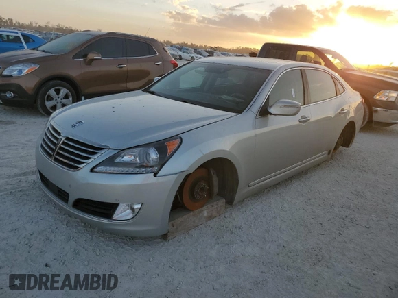 2014 Hyundai Equus Ultimate z VIN KMHGH4JH7EU083148, wystawiony jako Copart lot #77284164 z przebiegiem Nie podano mil oraz Szkoda całkowita • Salvage title. Historia ofert i sprzedaży dostępna na DreamBid. Obrazek 1.