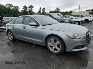 2012 Audi A6 Premium Plus with VIN WAUGGAFC0CN158134, listed as a Copart auction lot 62267795 with 203,128 mi miles and Clean title. Bid and sale history available at DreamBid. Image 4.