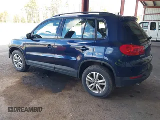 2016 Volkswagen Tiguan S with VIN WVGAV7AX5GW584747, listed as a IAAI auction lot 41853488 with 92,579 mi miles and . Bid and sale history available at DreamBid. Image 3.