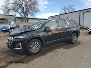 2023 Chevrolet Traverse LT Cloth with VIN 1GNERGKW7PJ222553, listed as a Copart auction lot 49293065 with 53,986 mi miles and Salvage Title. Bid and sale history available at carsss.com. Image 1.