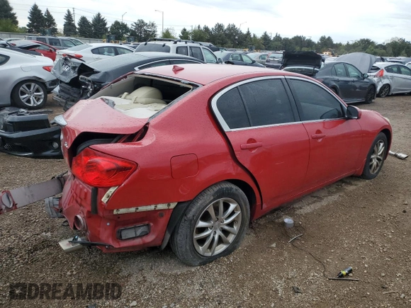 2007 Infiniti G35 G35x with VIN JNKBV61F37M818436, listed as a Copart auction lot 73786244 with 159,132 mi miles and Salvage Title. Bid and sale history available at DreamBid. Image 3.