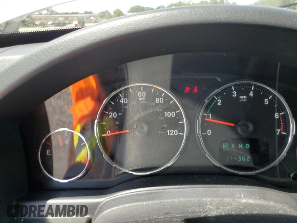 2012 Jeep Liberty Sport with VIN 1C4PJMAK6CW161425, listed as a Copart auction lot 63870425 with 174,362 mi miles and Salvage title. Bid and sale history available at DreamBid. Image 9.