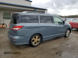 2012 Nissan Quest SL with VIN JN8AE2KPXC9032857, listed as a Copart auction lot 53962625 with 115,093 mi miles and Salvage Title. Bid and sale history available at carsss.com. Image 3.